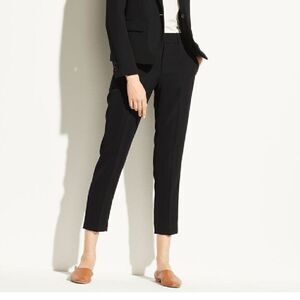 EUC Vince tapered linen cropped pants sz 4